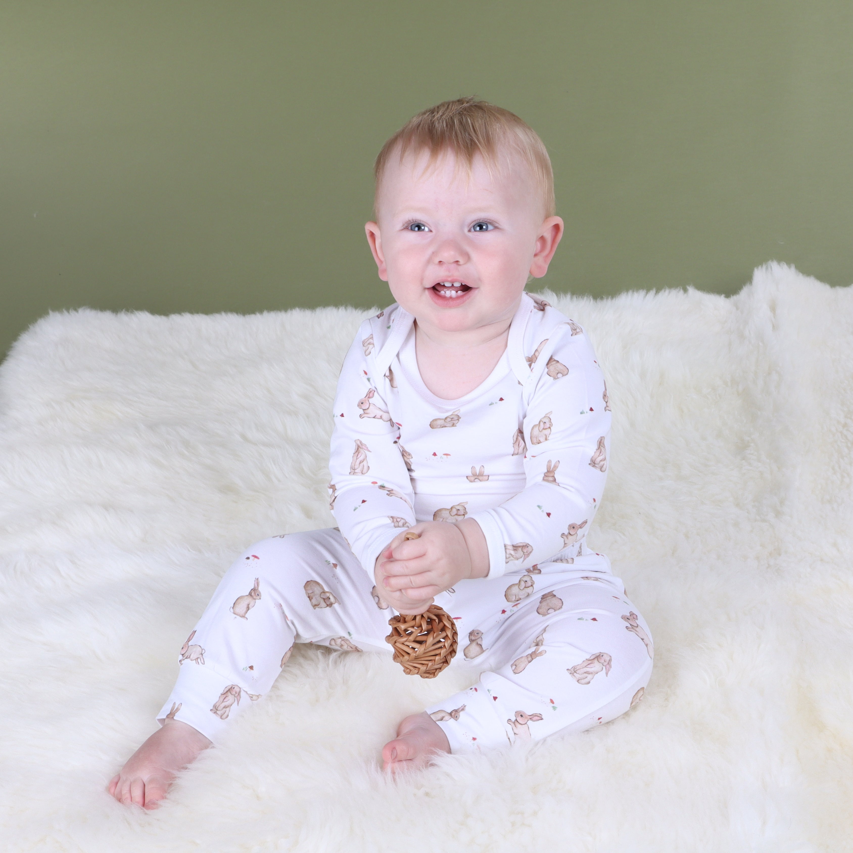 Cotton Pants 12mth Bunny - Little Bee by Dimples