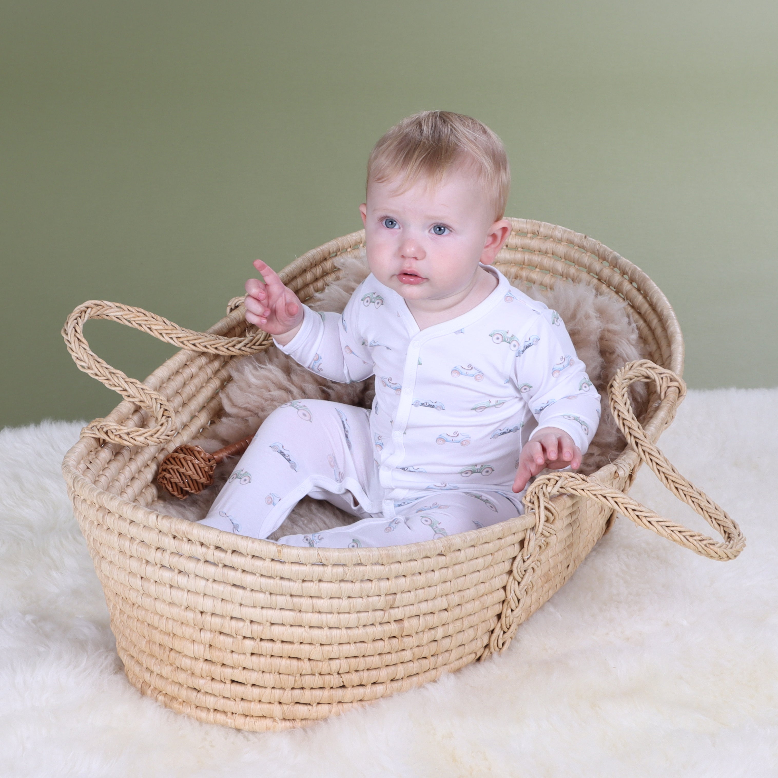 Cotton Babygrow 12mth Car - Little Bee by Dimples