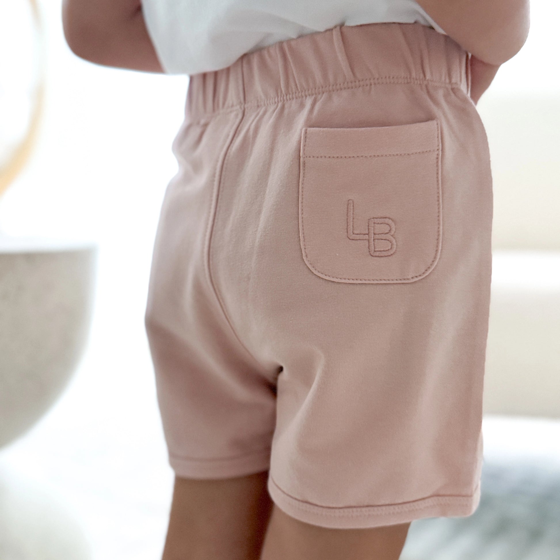 Cotton Shorts 12mth Pink - Little Bee by Dimples