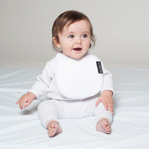 Infant Wonder Bib White - Mum2Mum
