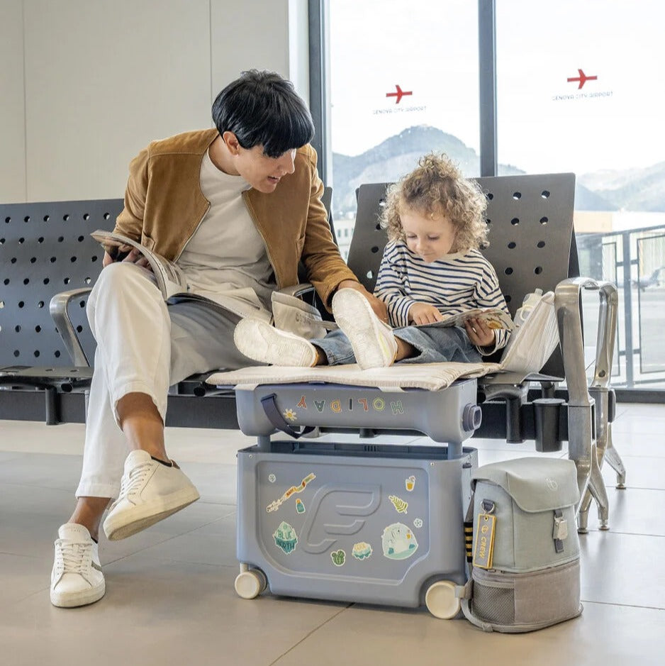 Stokke Jetkids Bedbox Arctic Blue | Travel Suitcase | Dimples NZ Stokke Jetkids Bedbox Arctic Blue | Travel Suitcase | Dimples NZ