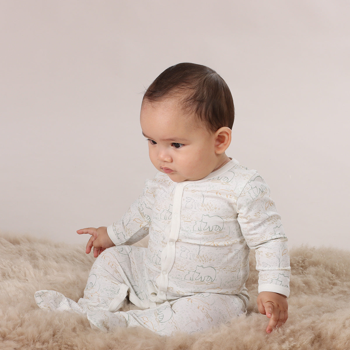 Cotton Babygrow - Little Bee by Dimples - Dimples