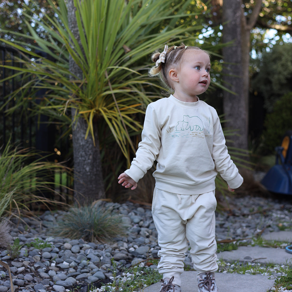 Cotton Fleece Pant - Little Bee by Dimples - Dimples