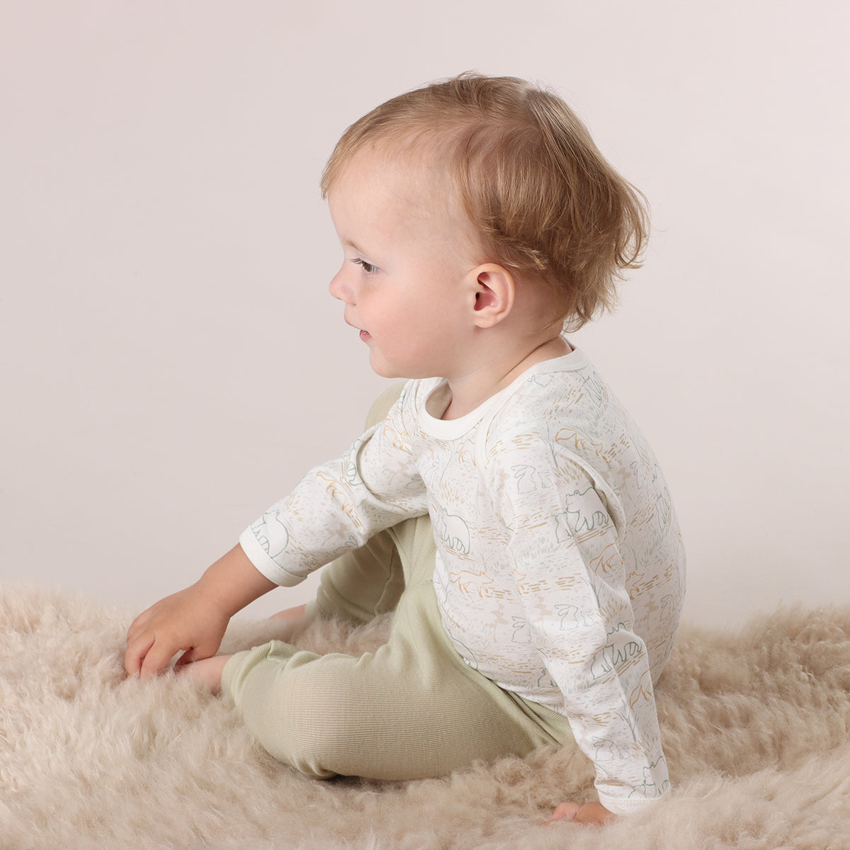 Long Sleeve Cotton Bodysuit - Little Bee by Dimples - Dimples