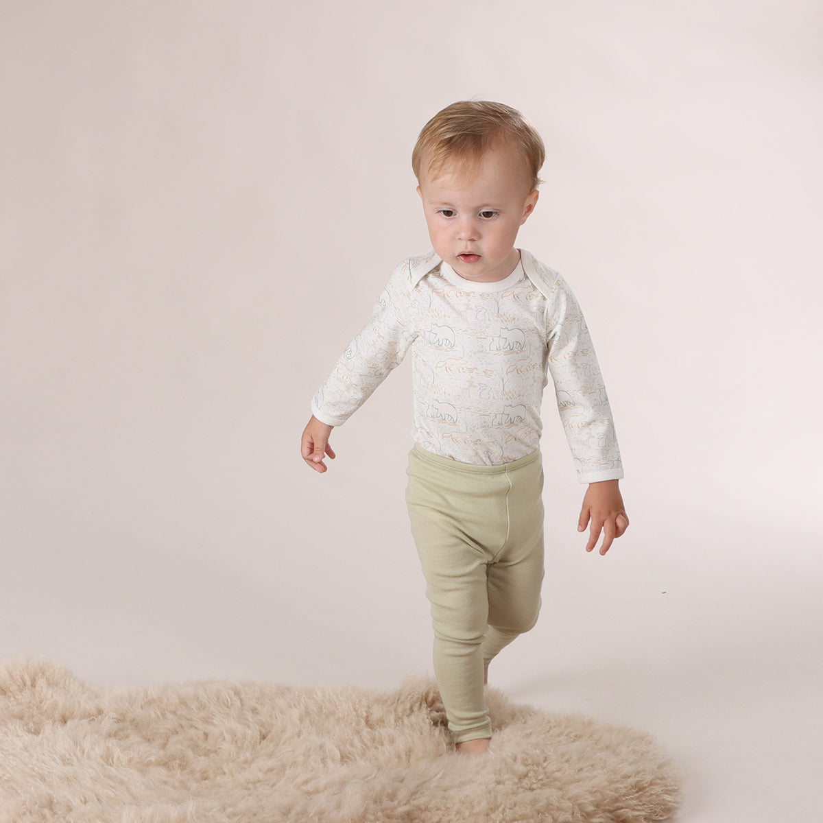 Long Sleeve Cotton Bodysuit - Little Bee by Dimples - Dimples