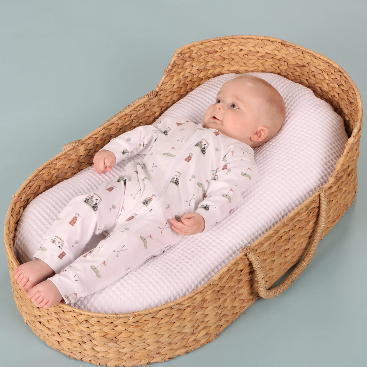 Cotton Zip Babygrow