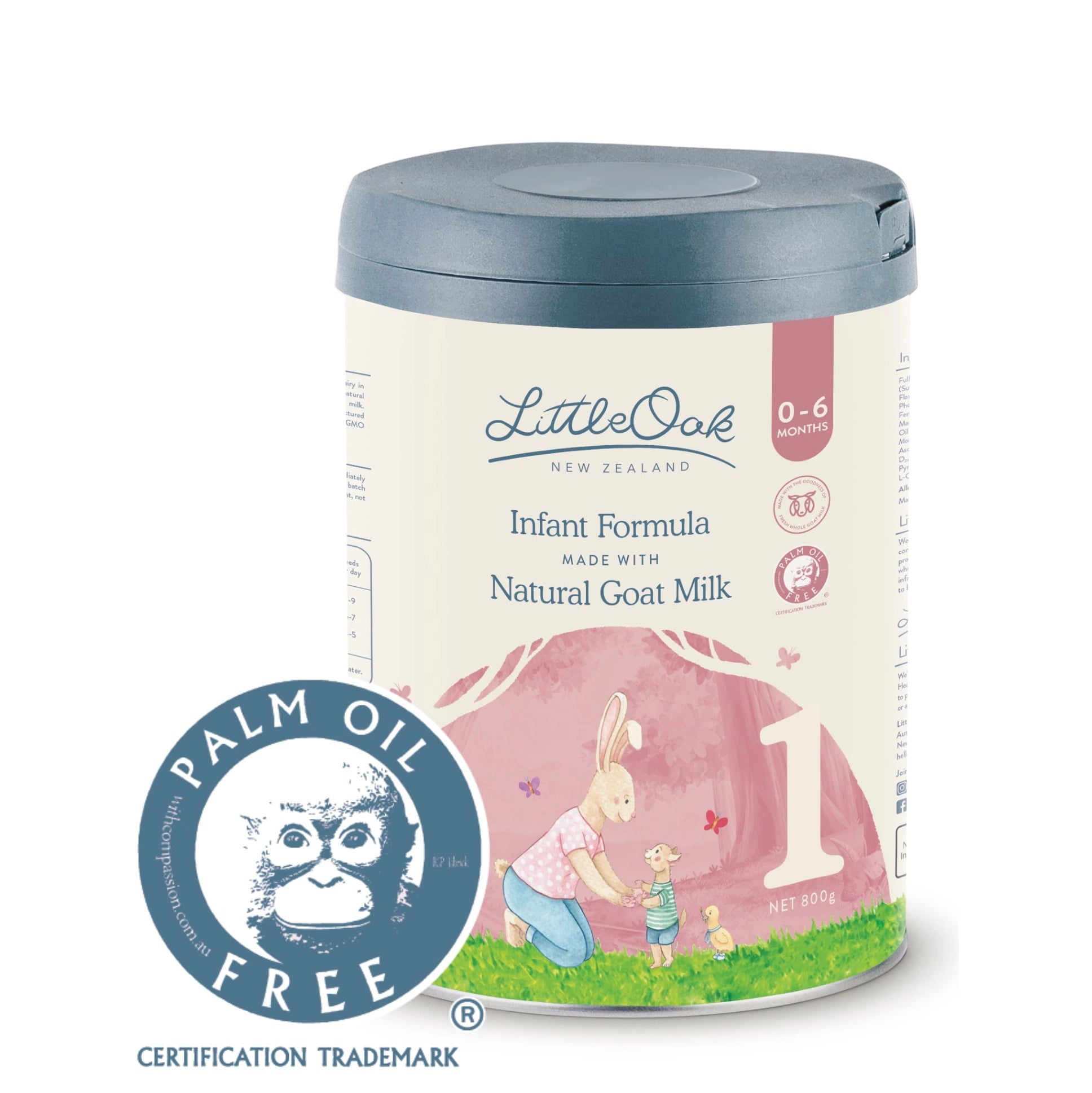 Natural Goat's Milk Infant Formula Stage 1 - LittleOak - Dimples