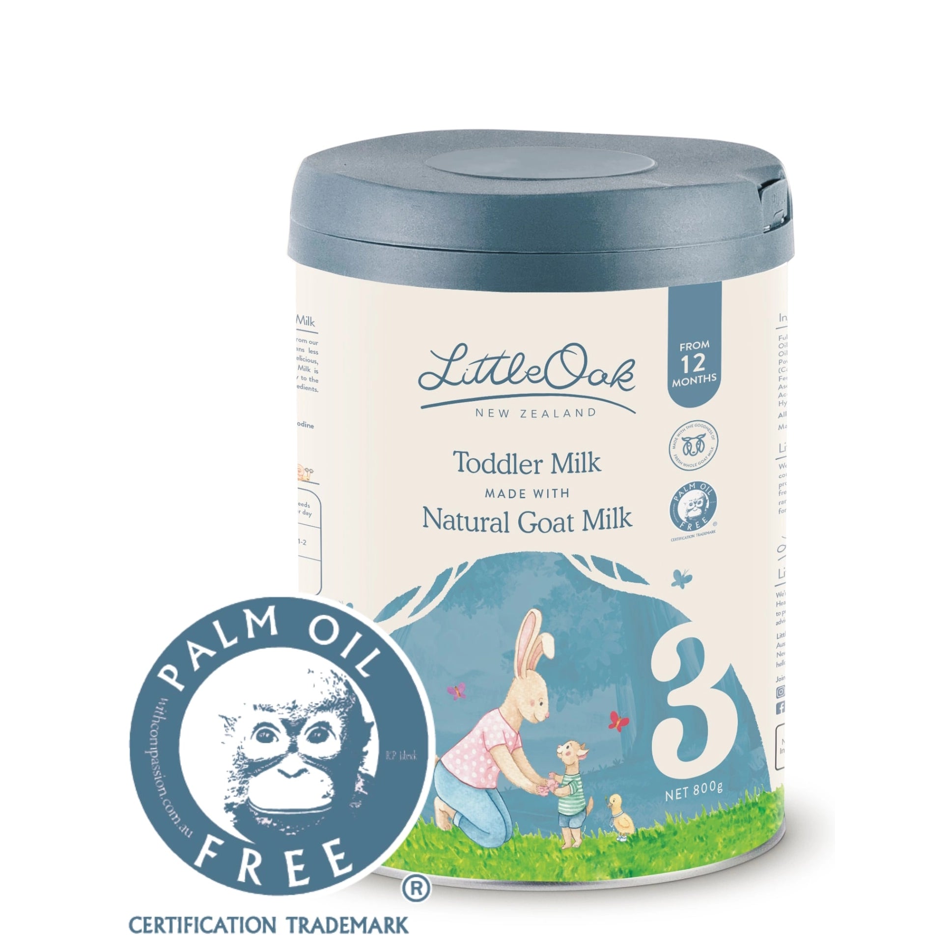 Natural Goat's MIlk Toddler Stage 3 - LittleOak - Dimples