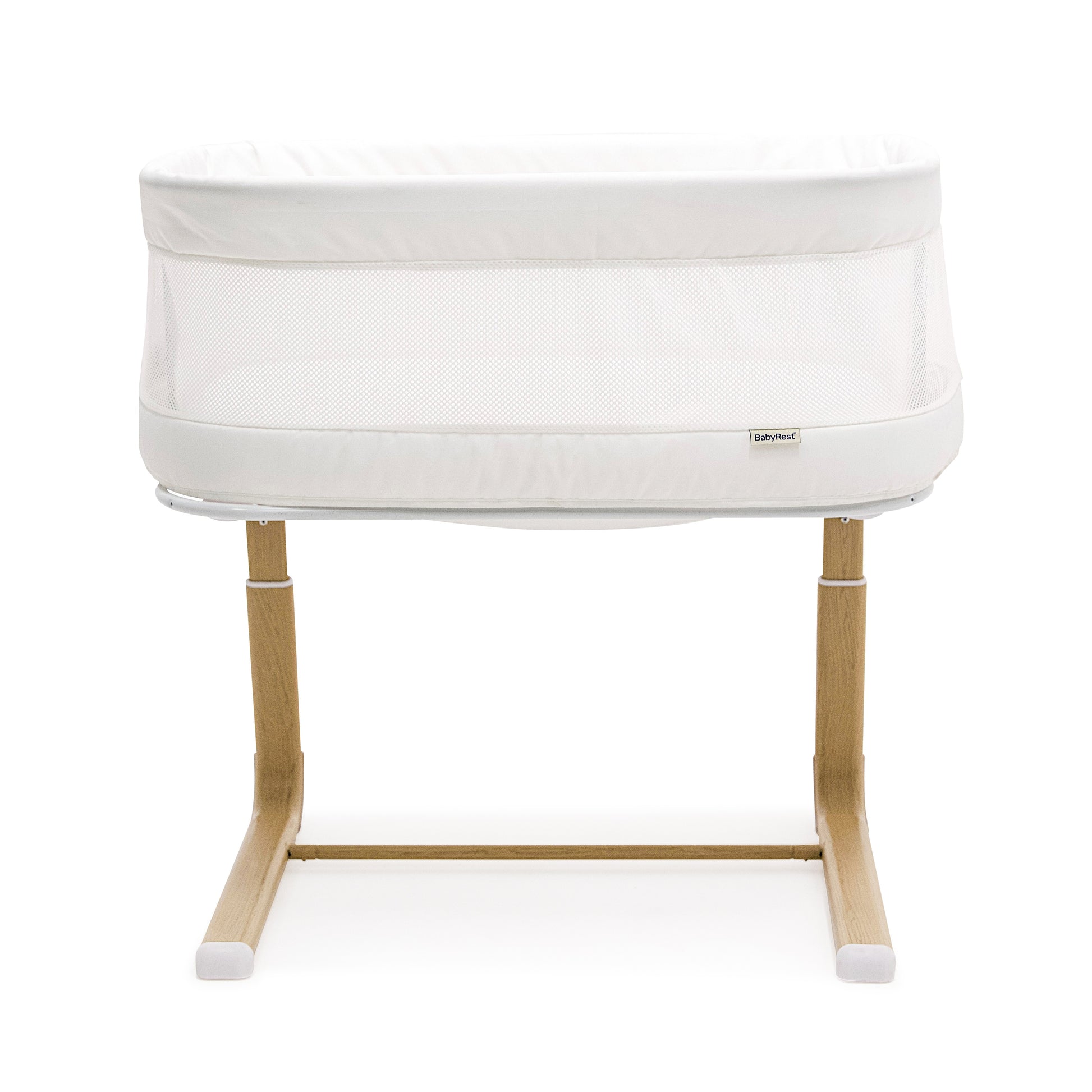 Swan Smart Bassinet White/Natural - BabyRest