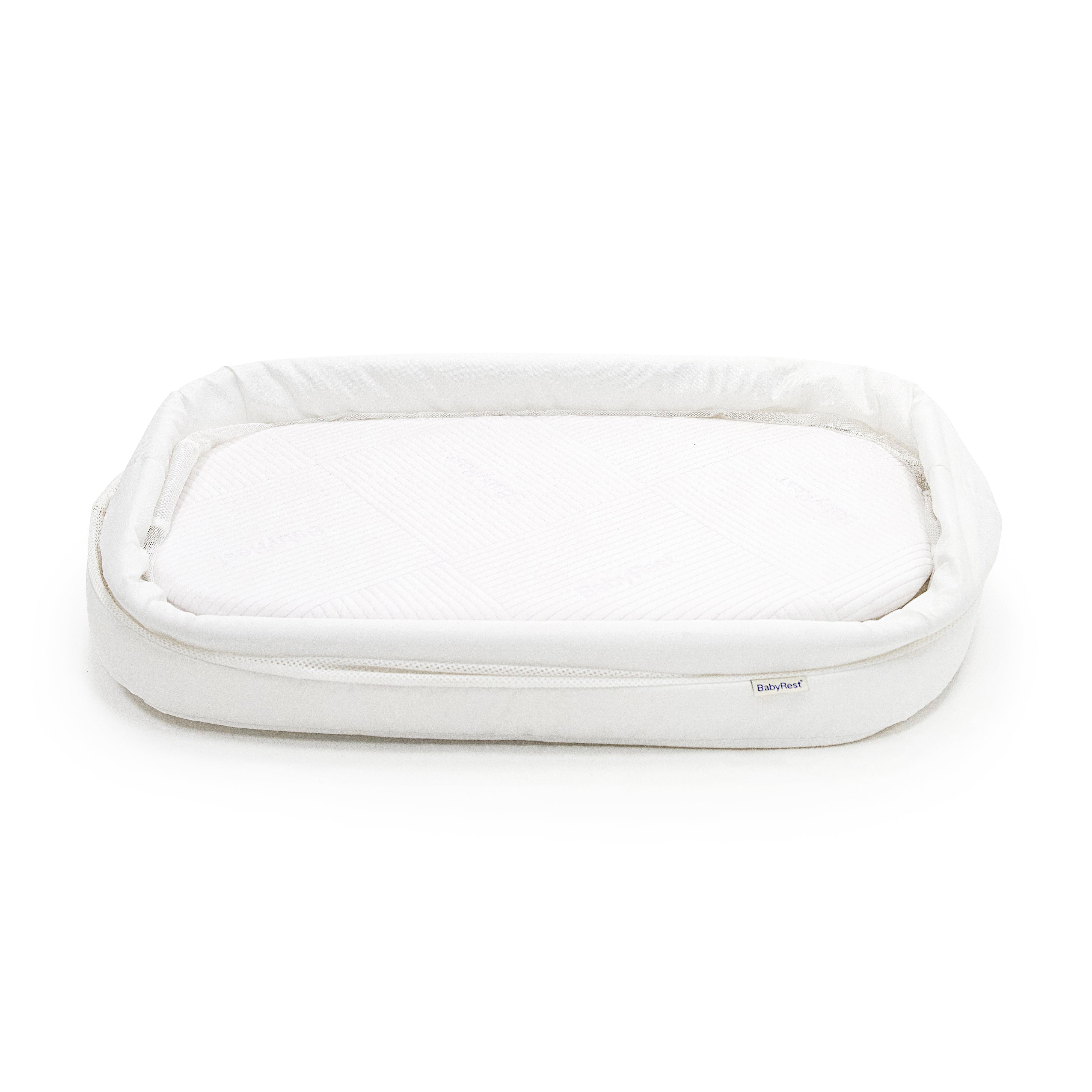 Swan Smart Bassinet White/Natural - BabyRest