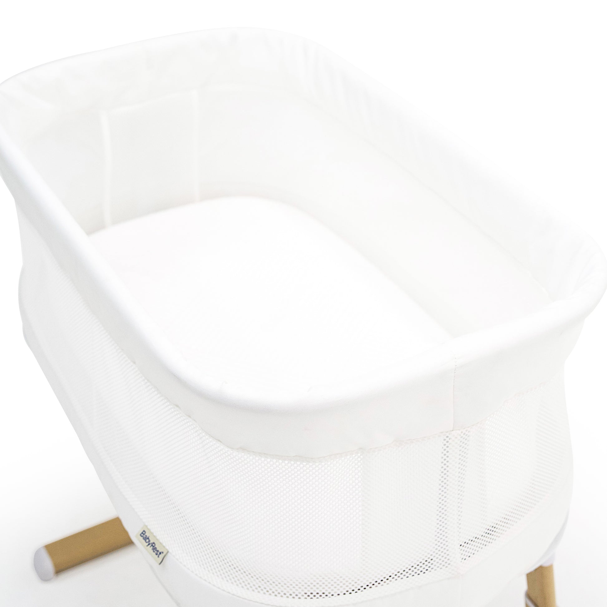 Swan Smart Bassinet White/Natural - BabyRest