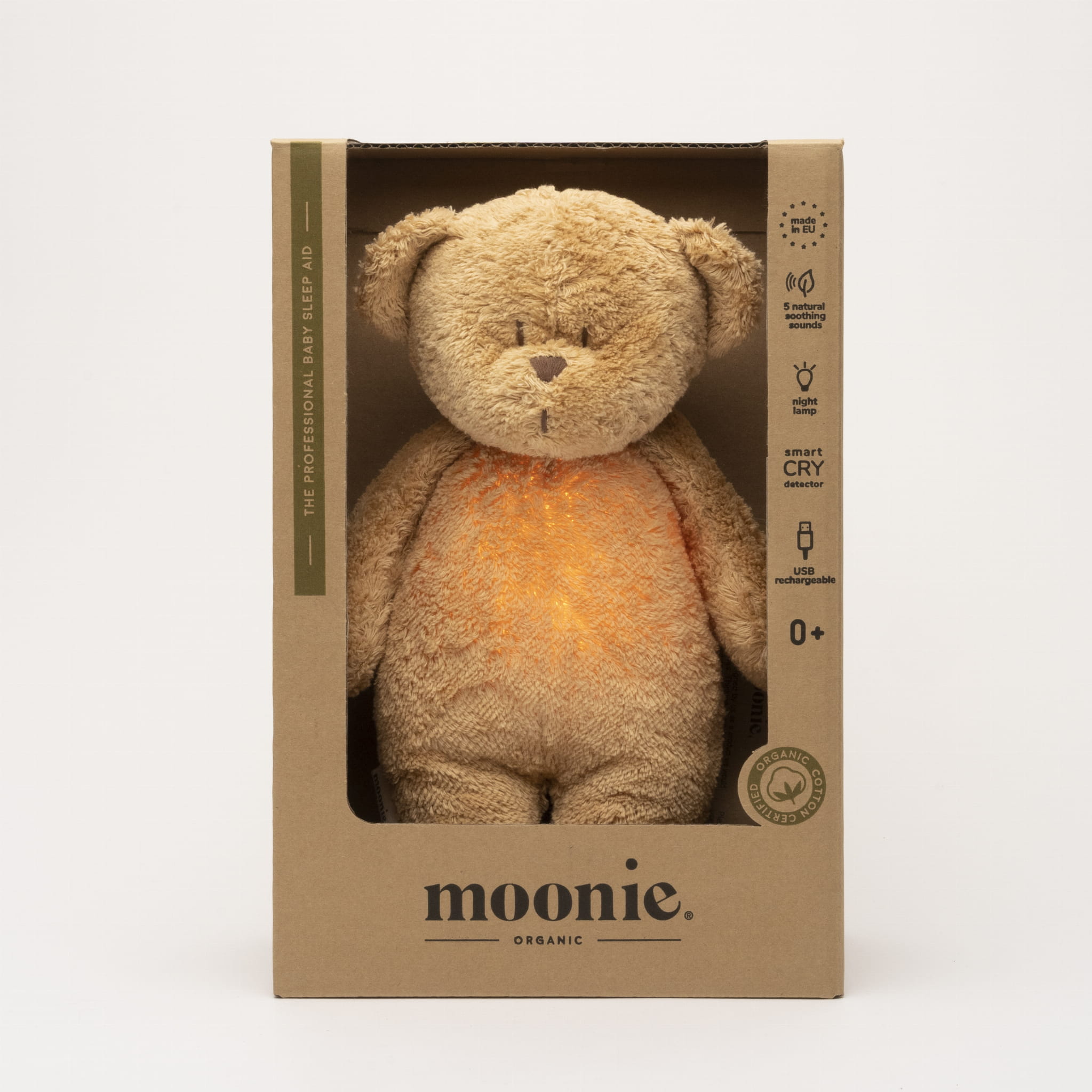 Moonie Organic Humming Bear Cappuccino - Moonie