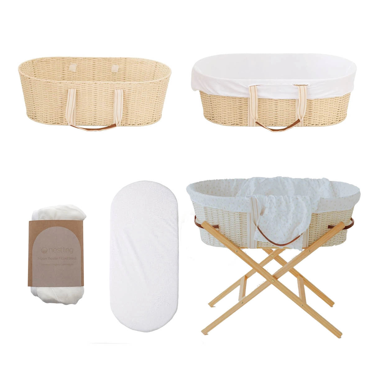 Moses Basket Bundle - Nestling