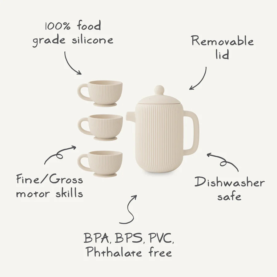 Mushie Silicone Play Tea Set