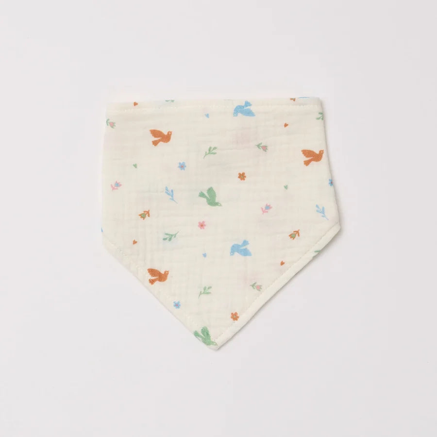Muslin Bandana Bib Birdsong - Over the Dandelions