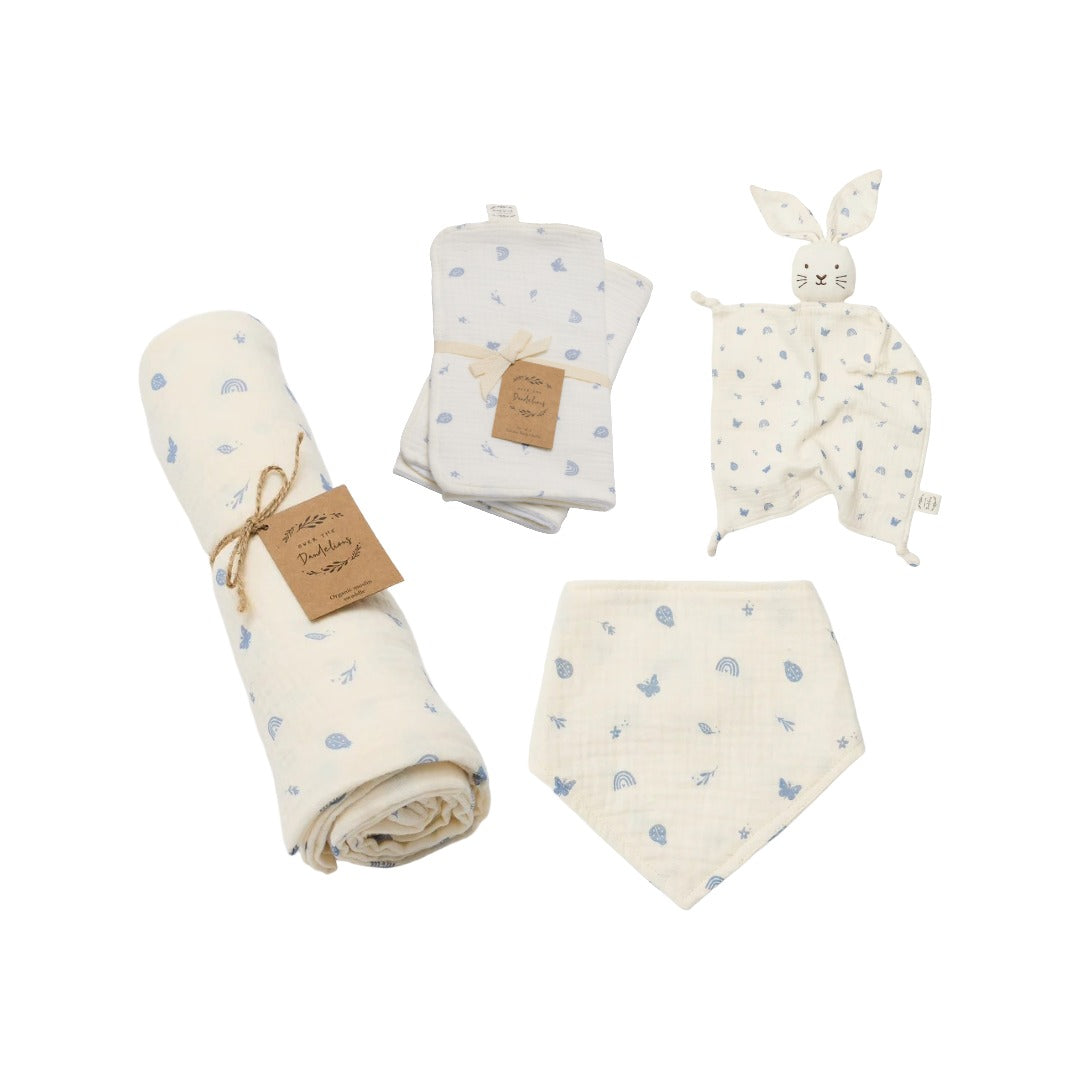 Swaddle, Feed & Comfort Bundle - Over the Dandelions