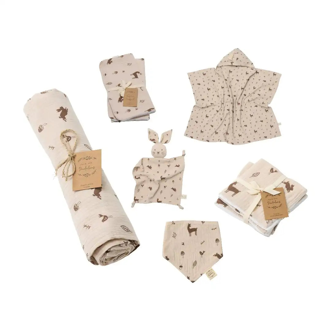 Swaddle, Bath & Baby Essentials Bundle - Over the Dandelions
