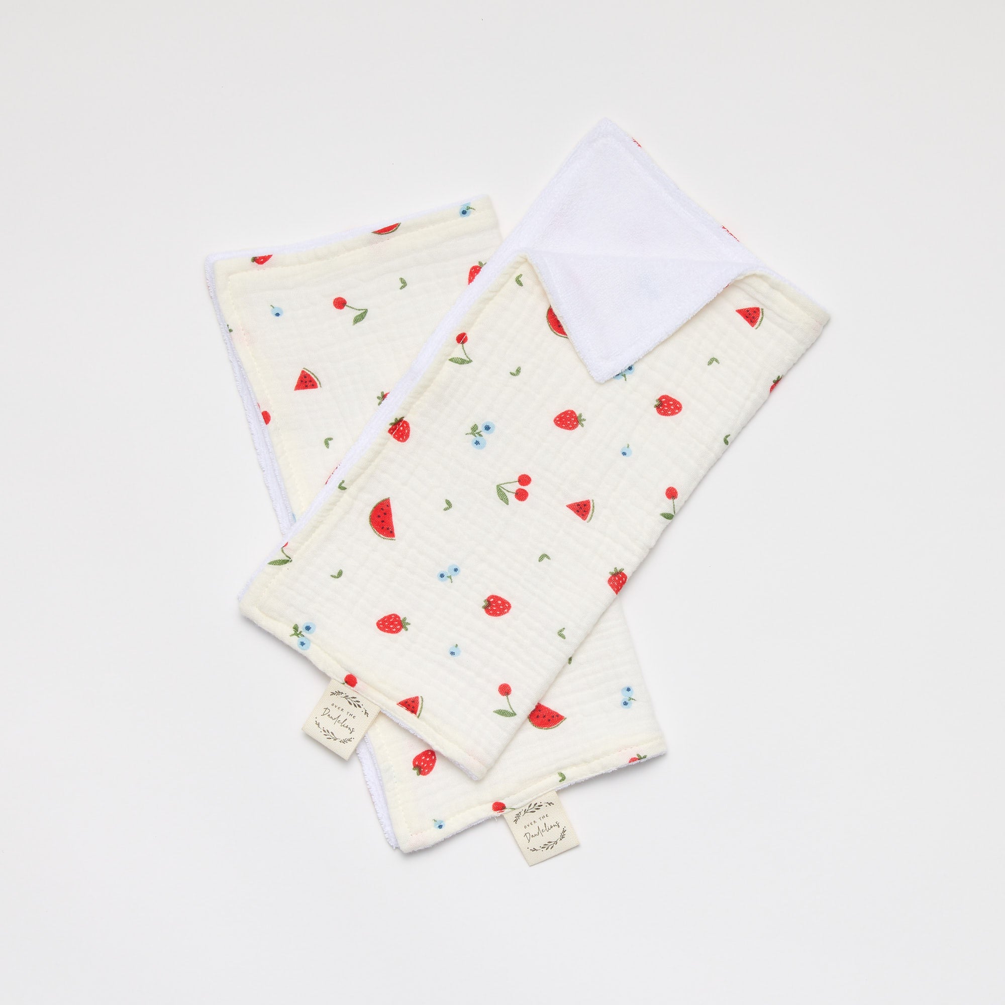 Muslin Wash Cloth 2pk Sweet Pickings - Over the Dandelions