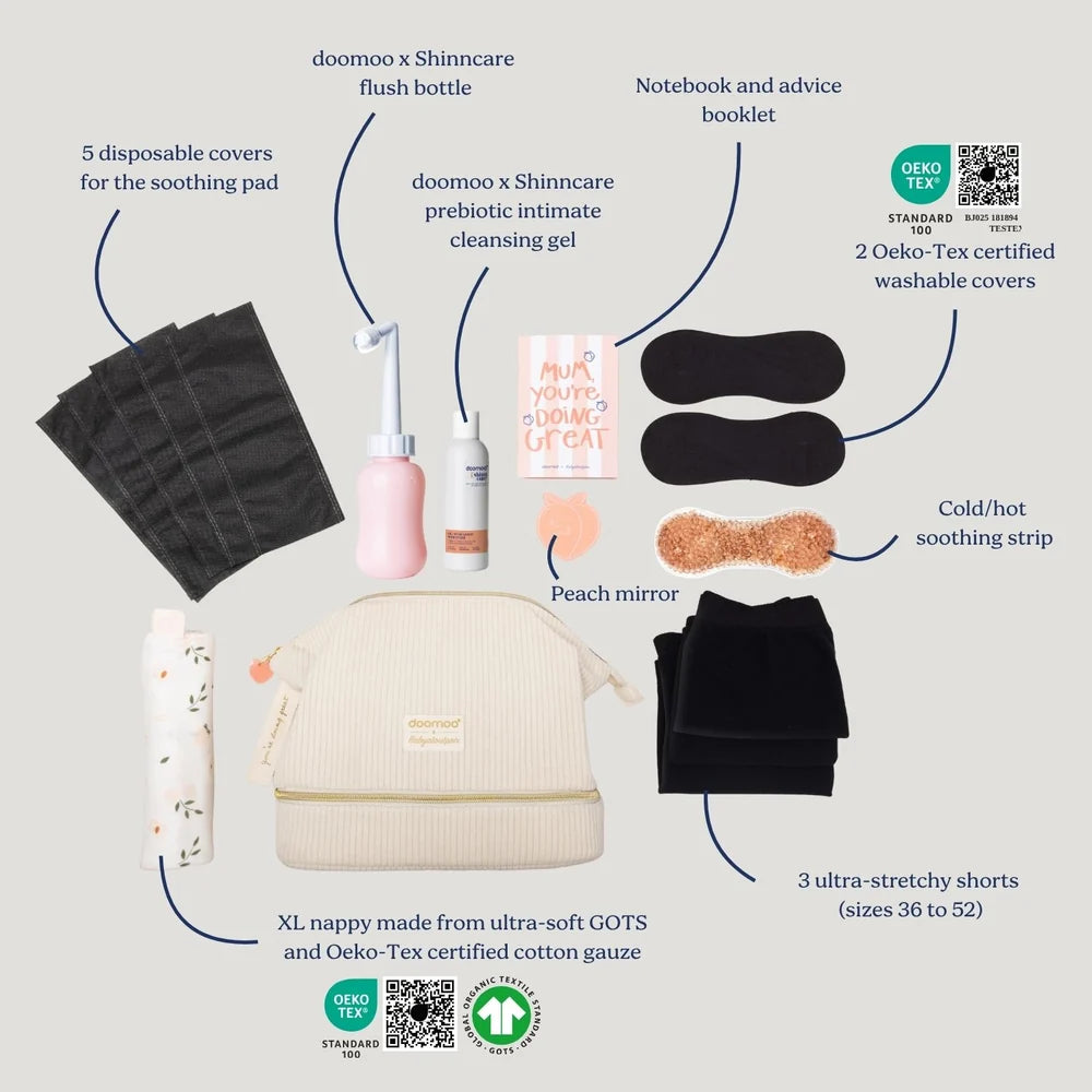 Doomoo Postpartum Recovery Kit Corduroy Sand - doomoo