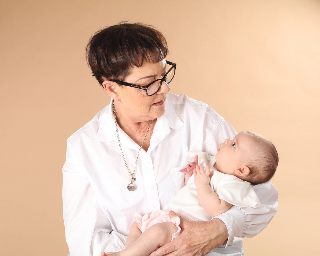 Jane holding a baby