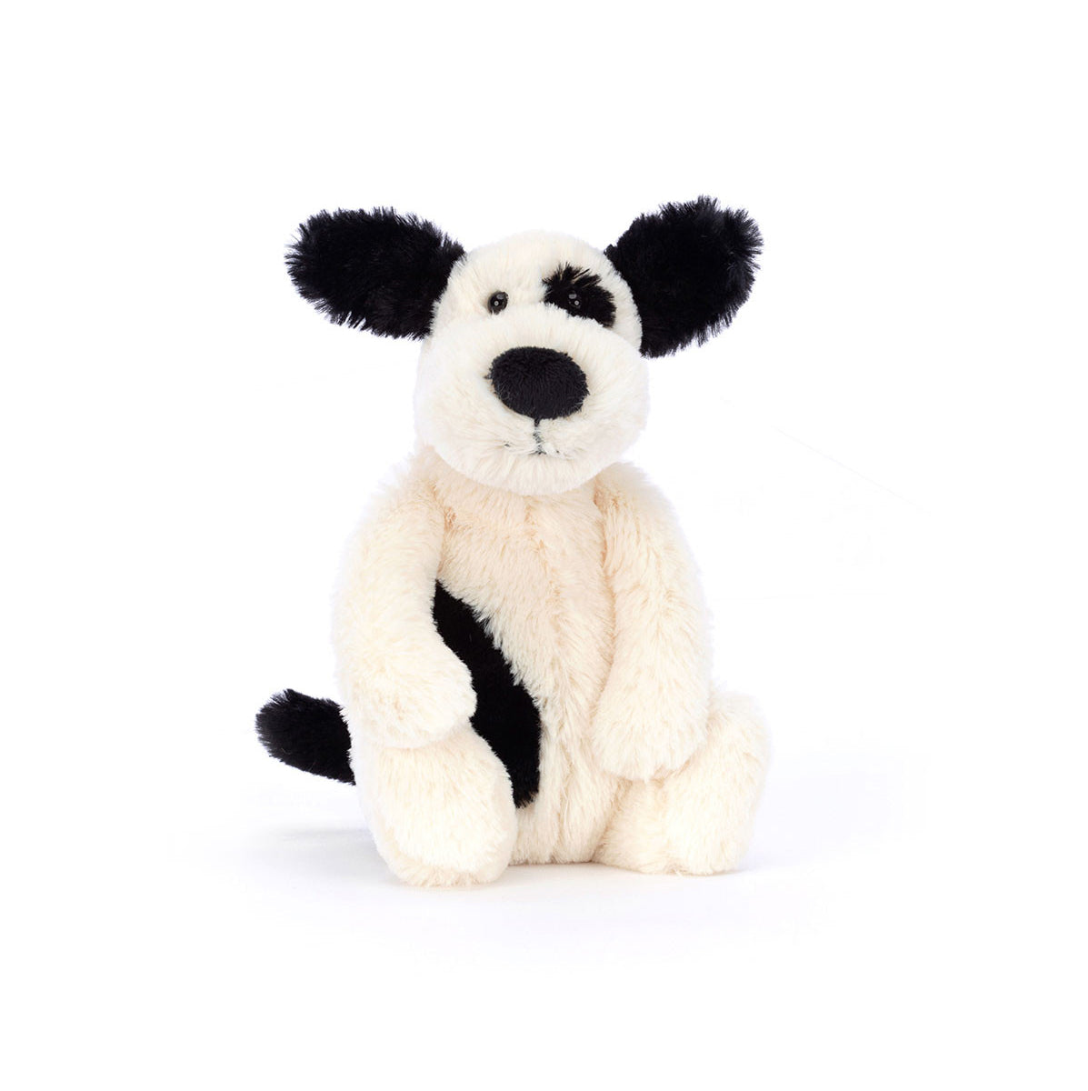 Bashful Puppy Small Black & Cream - Jellycat