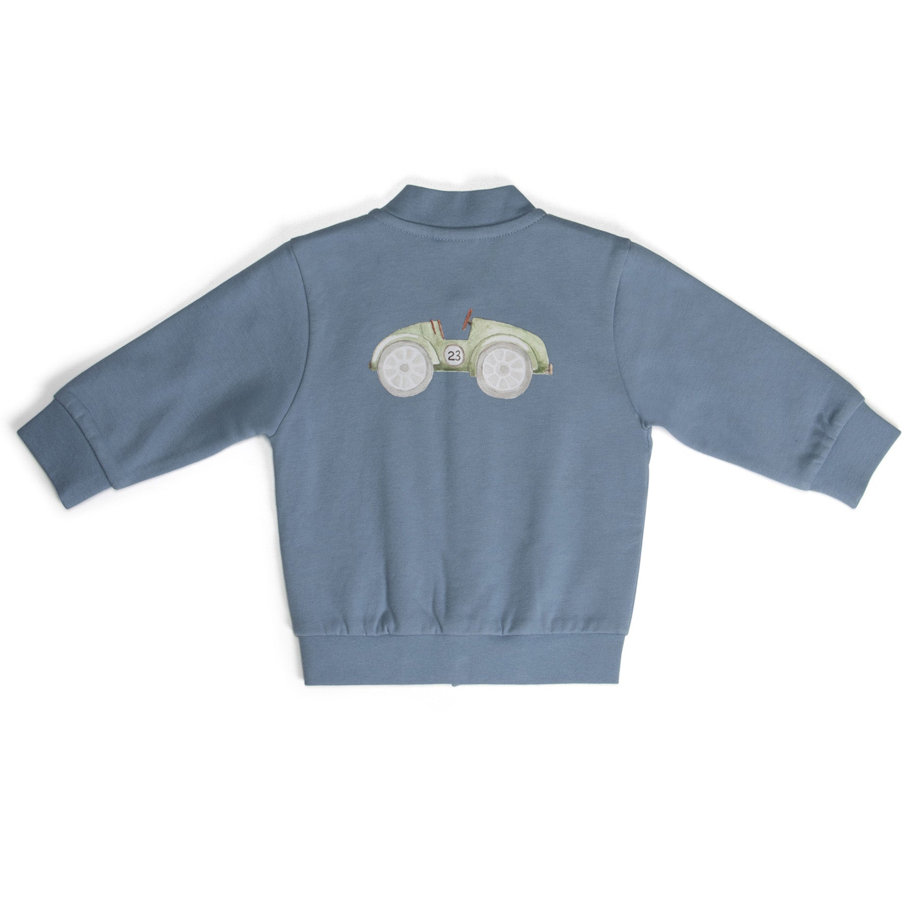 Fleece Bomber Jacket 12mth Denim Blue - Little Bee by Dimples