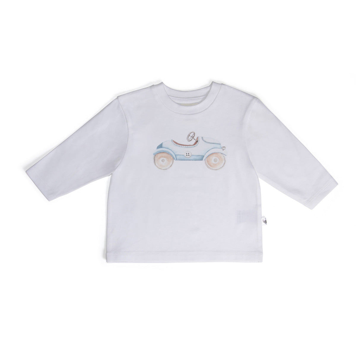 Cotton Long Sleeve Top 12mth Car - Little Bee by Dimples