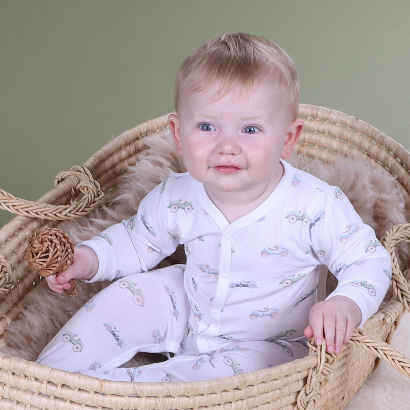 Cotton Babygrow 12mth Car - Little Bee by Dimples