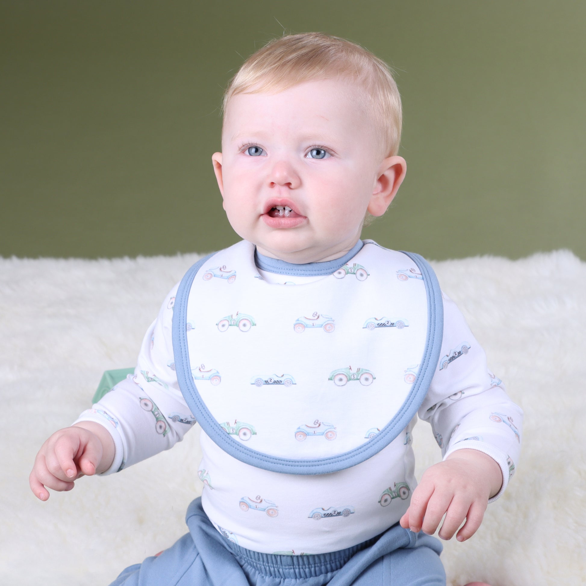 Cotton Bib Car - Little Bee by Dimples