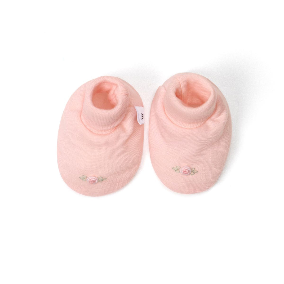 Merino Bootie NB Petal Pink - Dimples