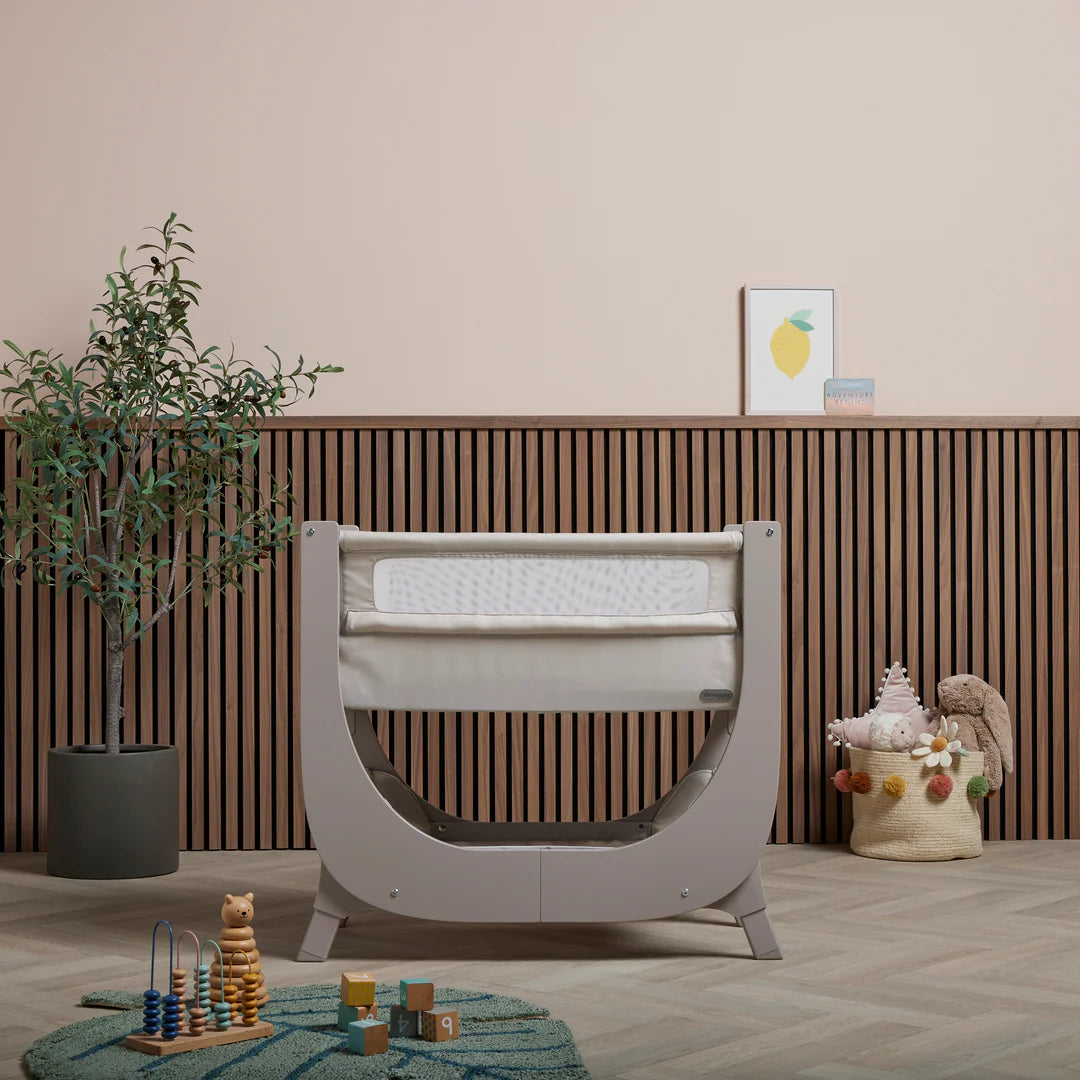 Shnuggle Air Lite Bedside Crib Taupe - Shnuggle