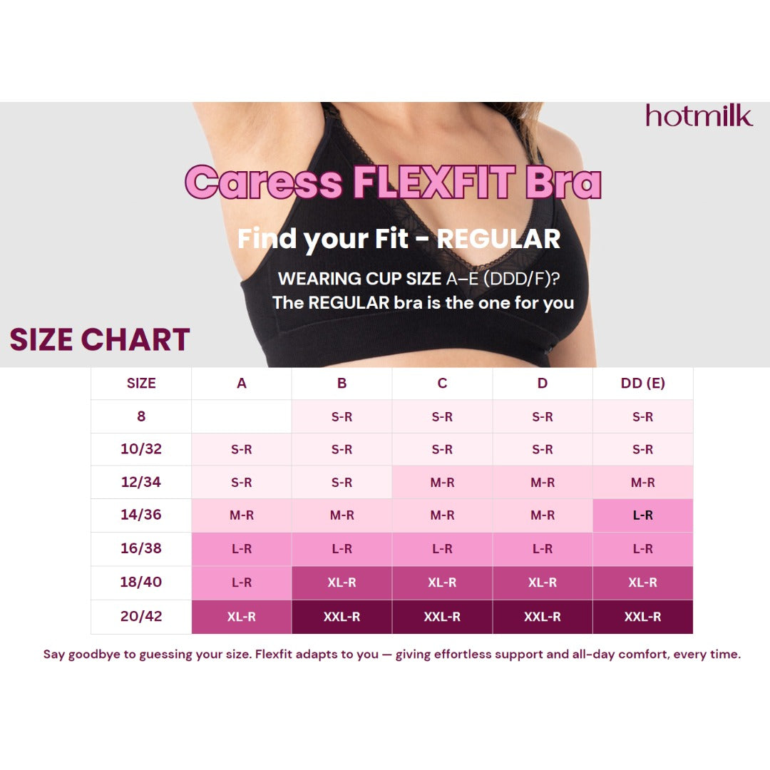 Hotmilk Caress FlexFit Nursing Bra Black L Regular - Hotmilk