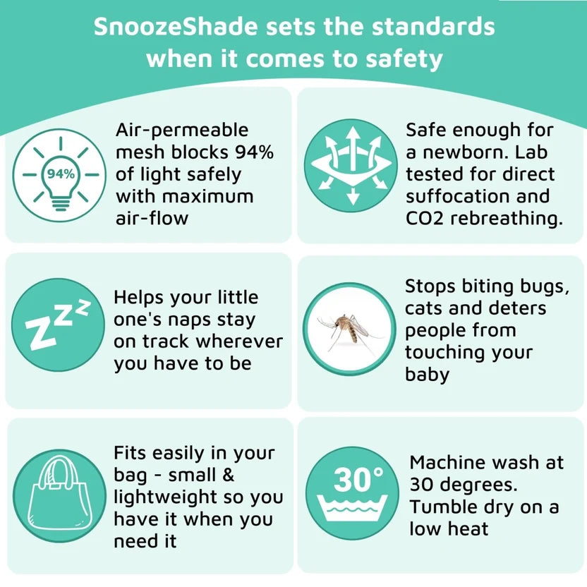 Snoozeshade Plus Deluxe - Buggy Blackout Shade