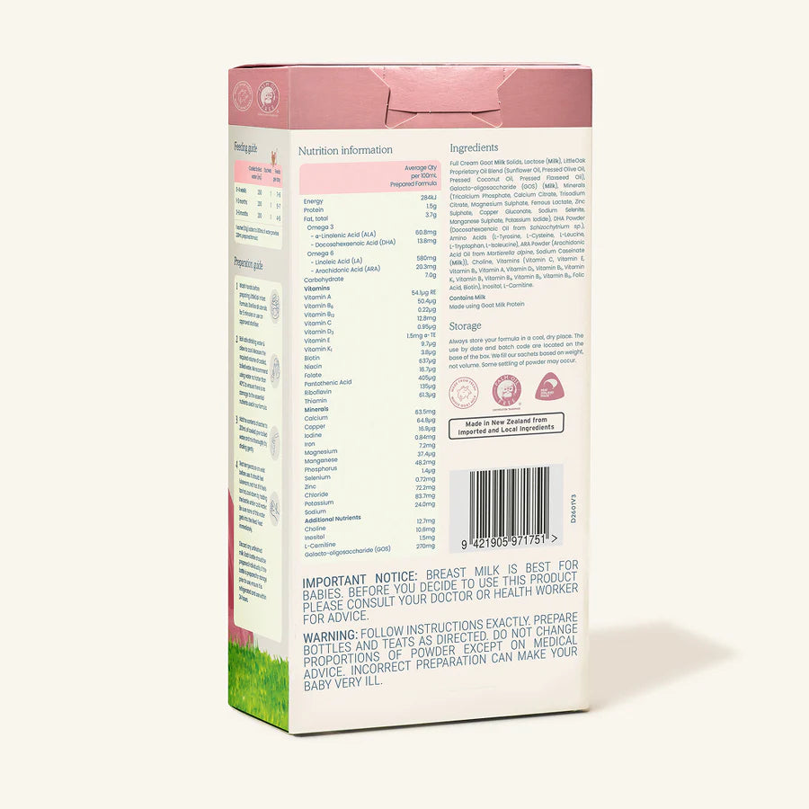 Natural Goat Milk Infant Formula with Olive Oil Stage 1 180gm - LittleOak