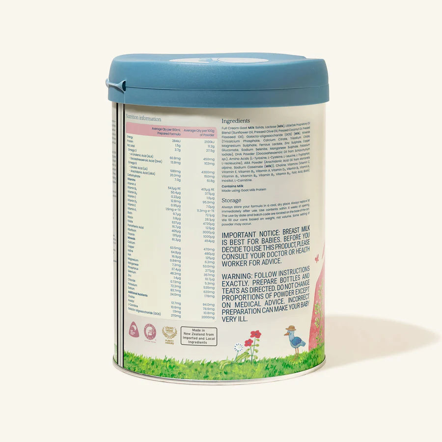 Natural Goat Milk Infant Formula with Olive Oil Stage 1 800gm - LittleOak