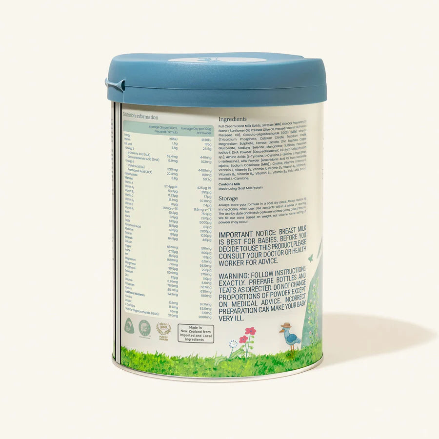 Natural Goat Milk Follow-on Formula with Olive Oil Stage 2 800gm - LittleOak