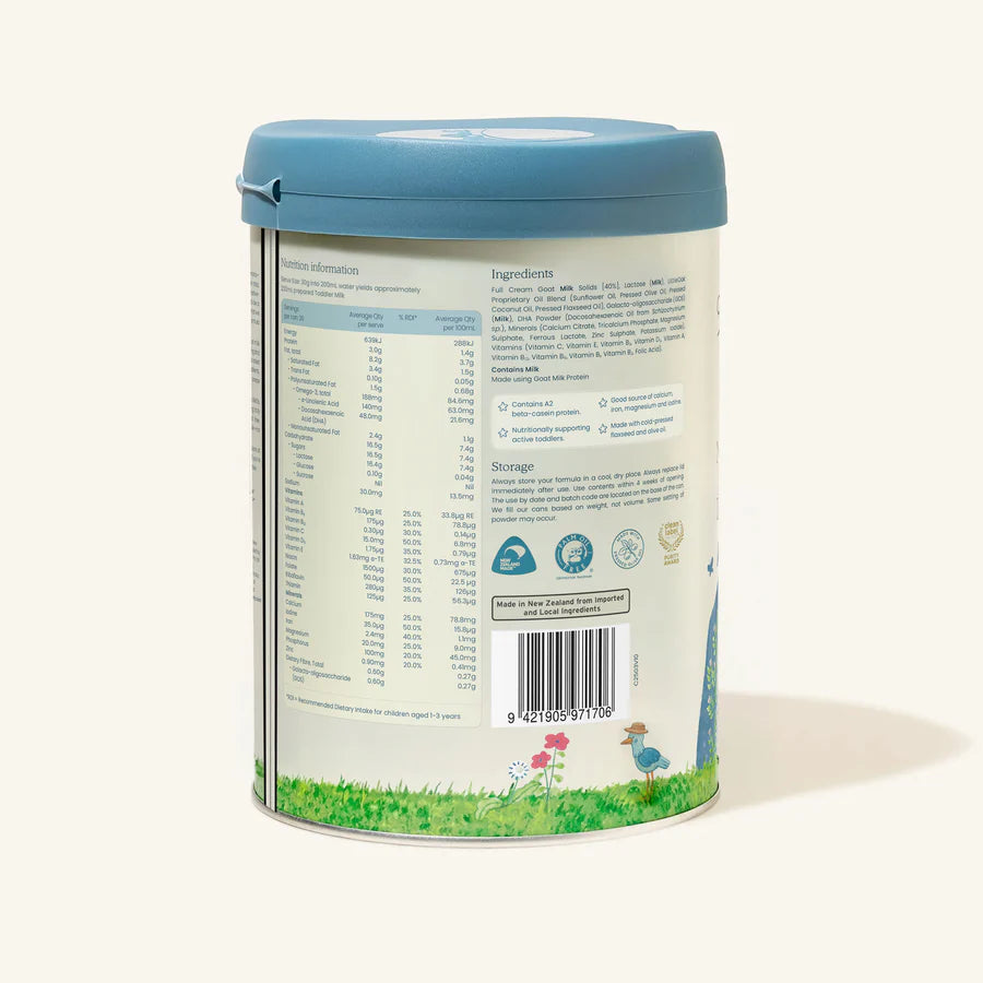 Natural Goat Milk Toddler Milk with Olive Oil Stage 3 800gm - LittleOak