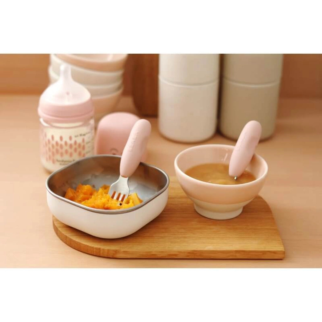 Beaba Stainless Steel Pre-Cutlery Cotton Candy - Beaba