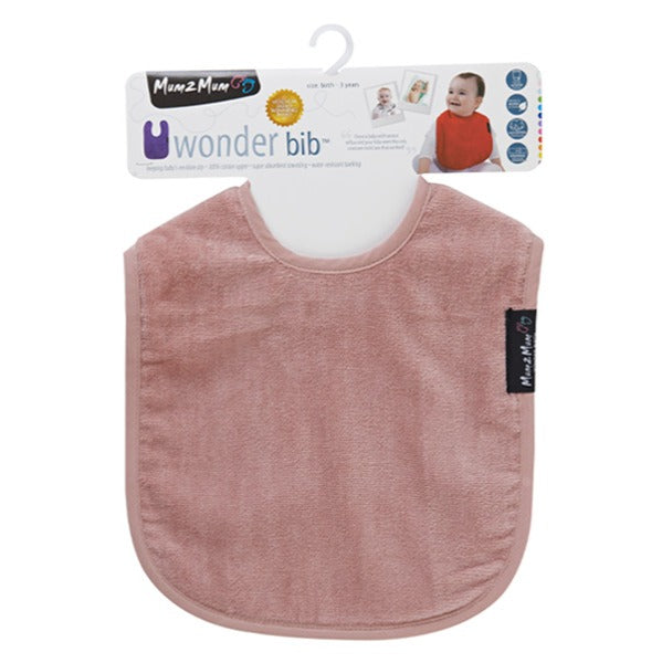 Standard Wonder Bib Dusky Pink - Mum2Mum