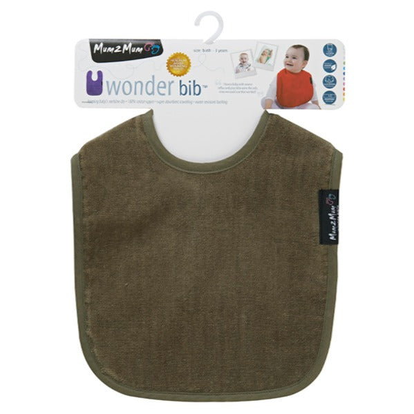 Standard Wonder Bib Olive - Mum2Mum
