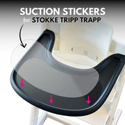 Suction Sticker for Stokke Trip Trap Tray 37 x 17.5cm - Brightberry
