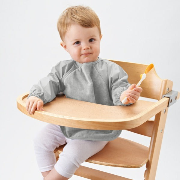 Sleeved Wonder Bib Stone 6-18mth - Mum2Mum