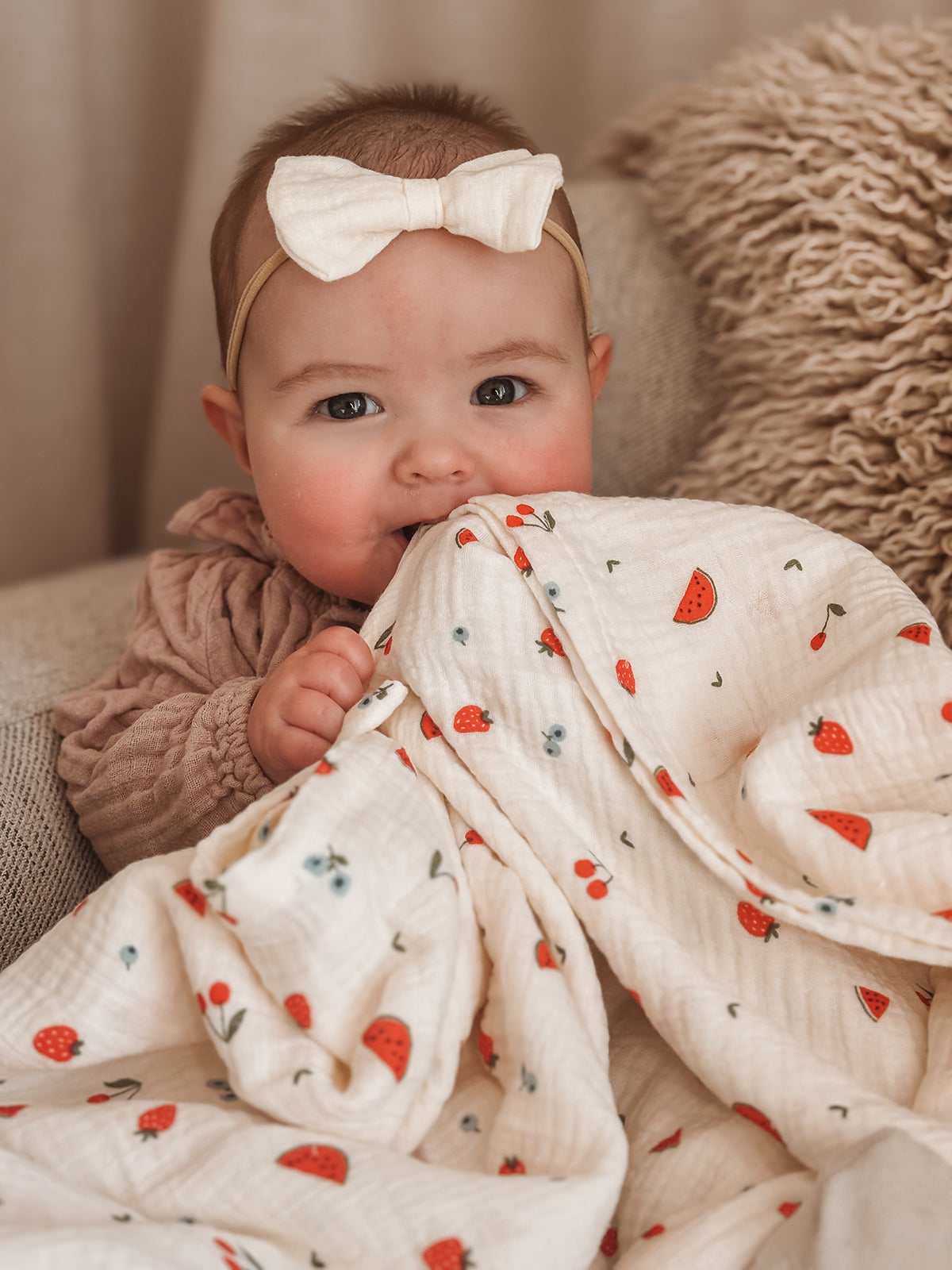 Muslin Swaddle Sweet Pickings - Over the Dandelions