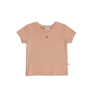 Cotton T-Shirt 12mth Clay - Dimples
