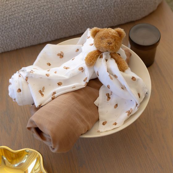 Little Bamboo Comforter Teddy the Bear - Little Bamboo