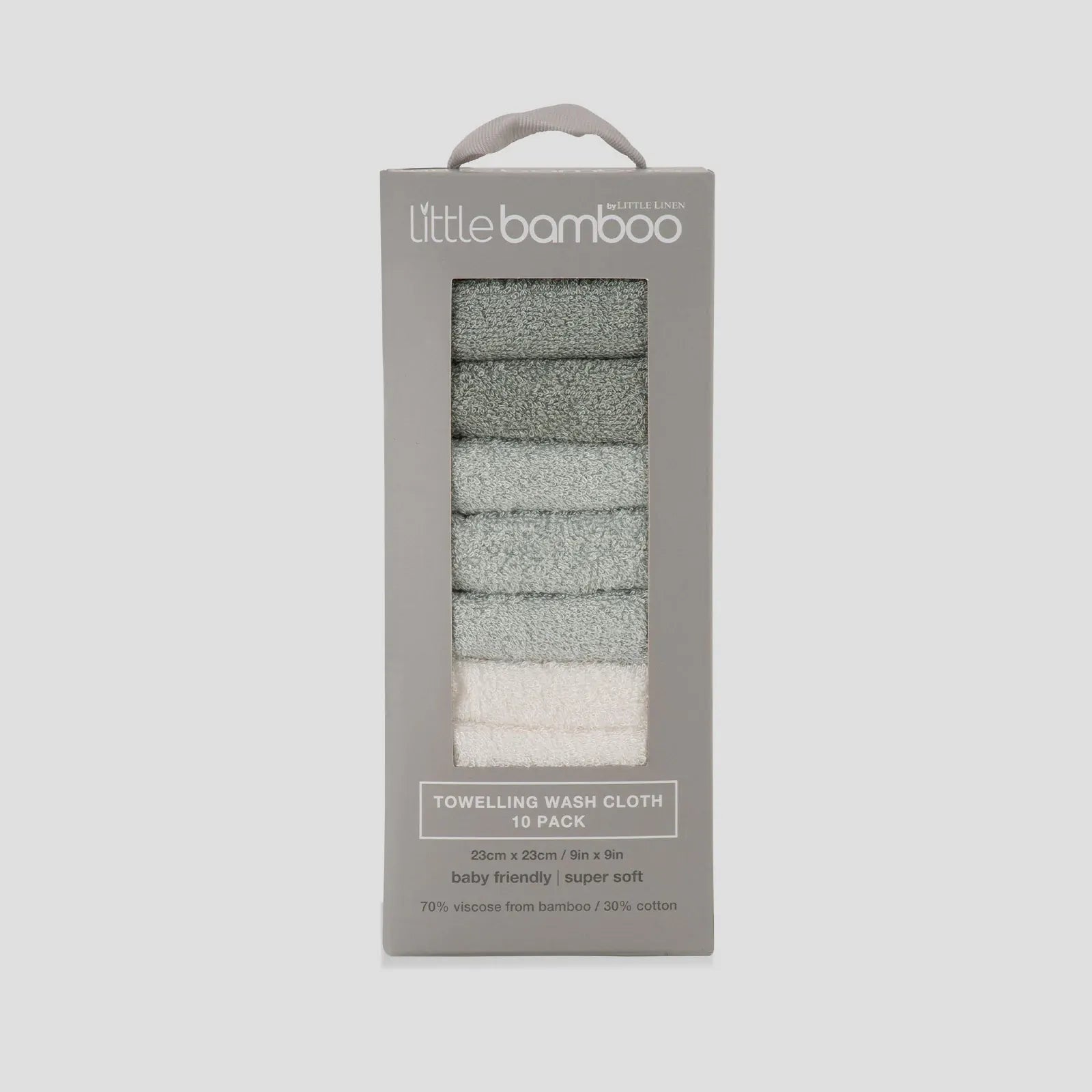 Towelling Washer 10pk Turtle Bay - Little Bamboo