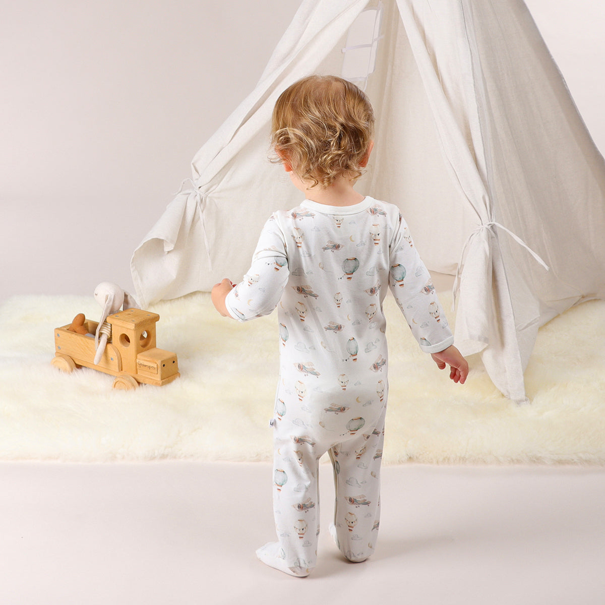 Cotton Babygrow - Little Bee by Dimples - Dimples