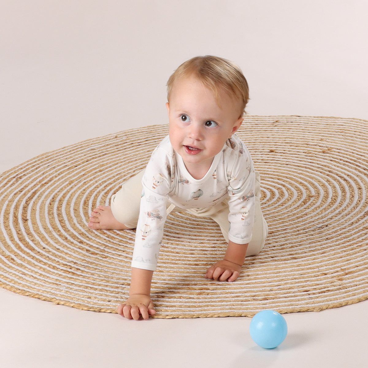 Long Sleeve Cotton Bodysuit - Little Bee by Dimples - Dimples