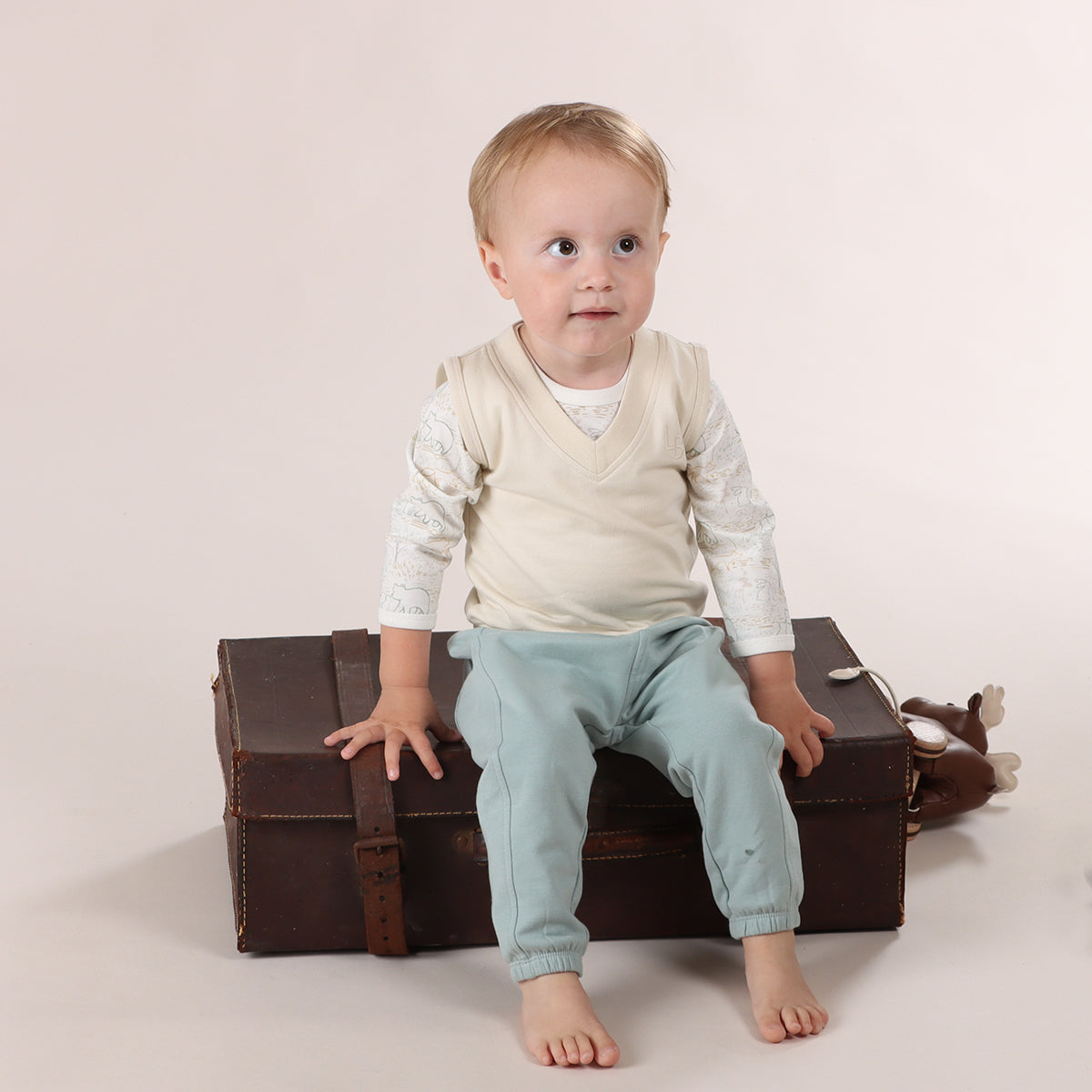 Cotton Track Pants - Little Bee by Dimples - Dimples