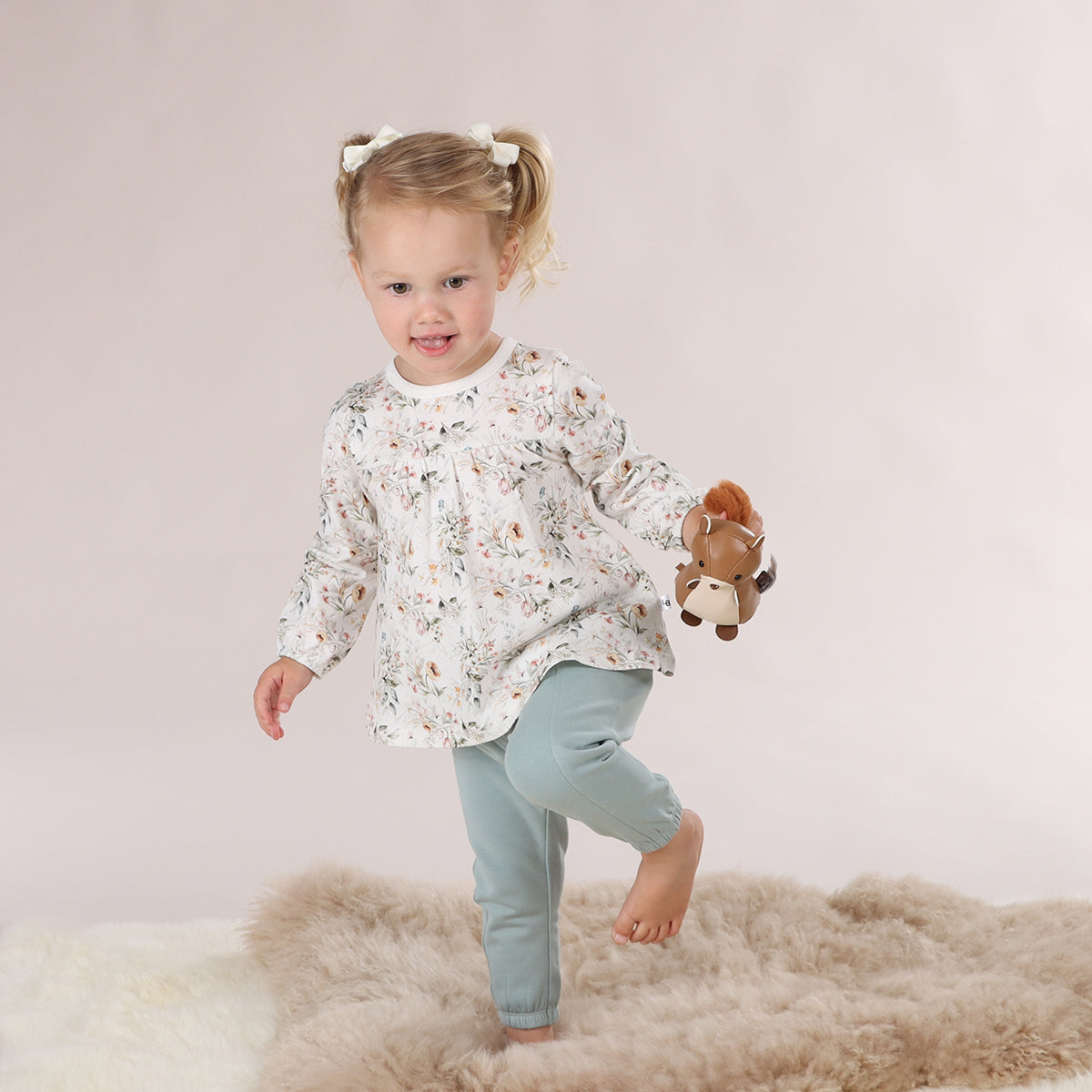 Cotton Track Pants - Little Bee by Dimples - Dimples